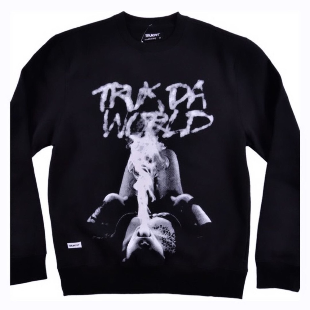 Trukfit Fleece Crewneck (Black) by Styledbybreyana